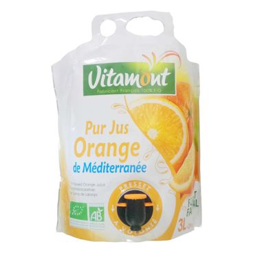 Pack Jus D Orange De Mediterranee Format Familial 3l Bio