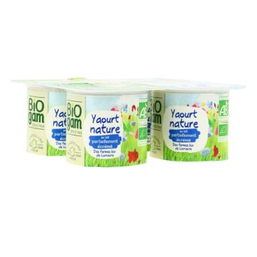Yaourt Nature Demi Ecreme 4x125g Bio