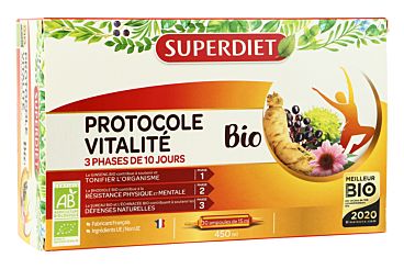 Protocole Vitalite 30 Ampoules De 15ml Bio