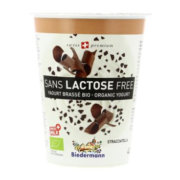 Yaourt Sans Lactose Stracciatella 400g Bio