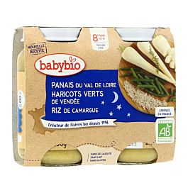 Petit Pot Panais Haricots Riz Des 8m 2x0g Bio
