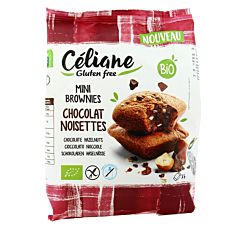 Mini Brownies Chocolat Noisette sans gluten 170g Bio
