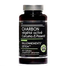 Charbon végétal activé Détox - 120 gélules
